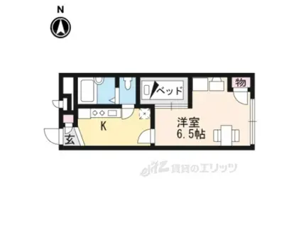 レオパレスヤングフォレストA(1K/1階)の間取り写真