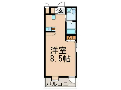 パークアベニュー22(ワンルーム/8階)の間取り写真