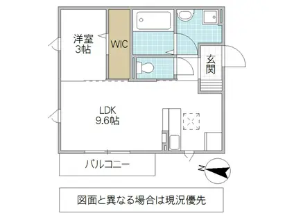 ROYAL PARK HIMEKO J(1LDK/1階)の間取り写真