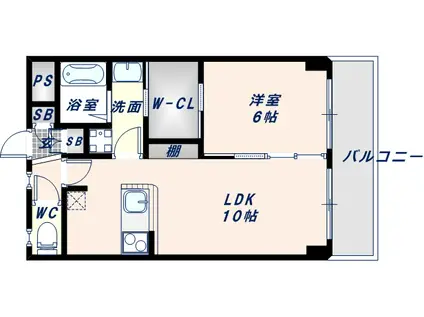 トリプレックス(1LDK/3階)の間取り写真