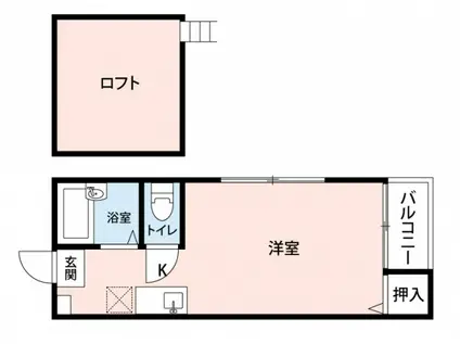 リュミエール県庁前(ワンルーム/1階)の間取り写真