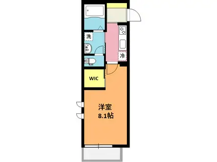 レジェンドS(1K/2階)の間取り写真
