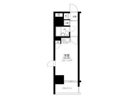 藤和シティスクエア練馬(ワンルーム/3階)の間取り写真