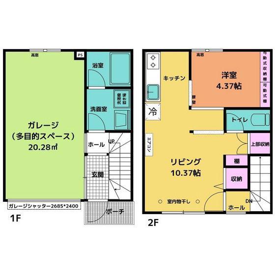 J-BASE.K(1LDK/1階)の間取り写真