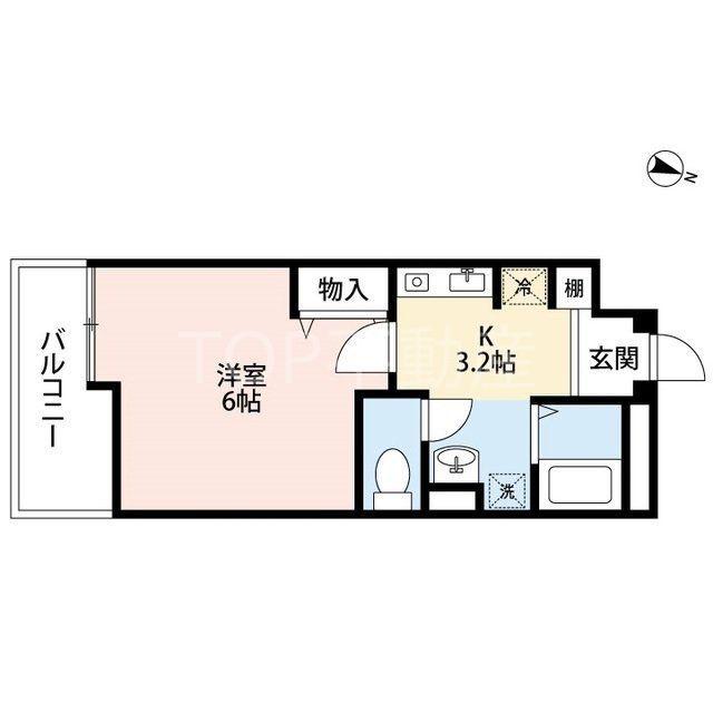 ASTREA東千葉(1K/3階)の間取り写真