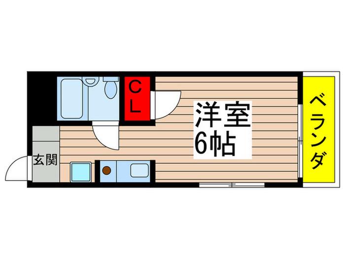 TOP馬橋3(ワンルーム/2階)の間取り写真