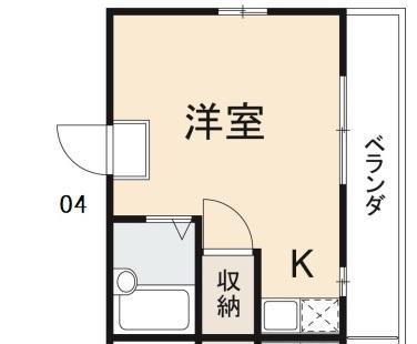 コート紙町III(ワンルーム/4階)の間取り写真