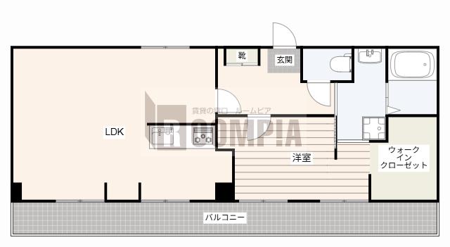 アイボリーシャトー(1LDK/3階)の間取り写真