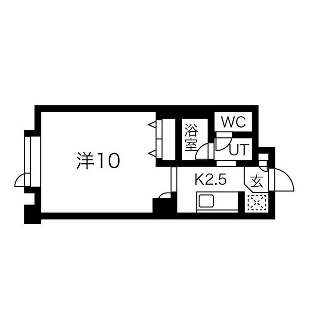 藤井ビルひばりが丘(1K/5階)の間取り写真