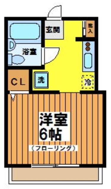野口マンション(1K/4階)の間取り写真