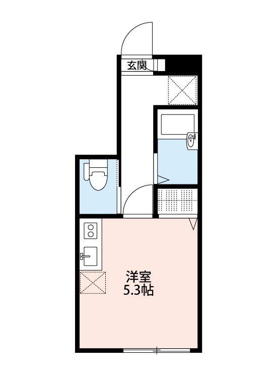 AZESTーRENT所沢(ワンルーム/1階)の間取り写真
