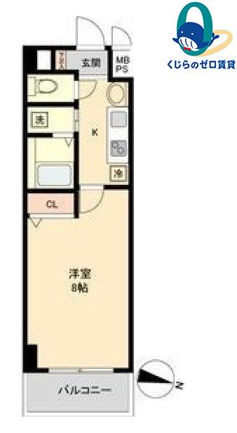 S-FORT上社(1K/5階)の間取り写真