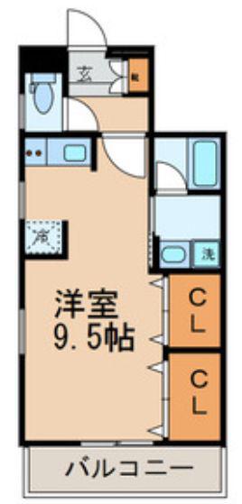ZCO並木ビル2ND(ワンルーム/3階)の間取り写真