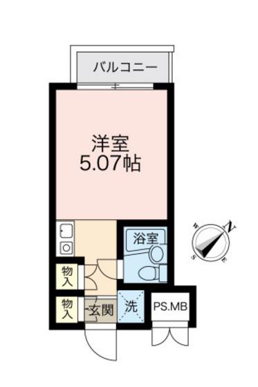 ライフプラス五日市三宅(ワンルーム/3階)の間取り写真