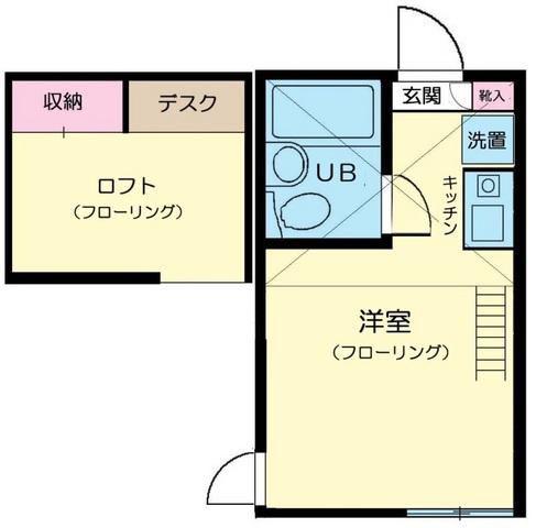 MY PLAN X(ワンルーム/1階)の間取り写真