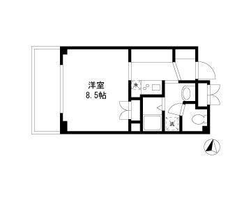 JUST WELL(1K/3階)の間取り写真