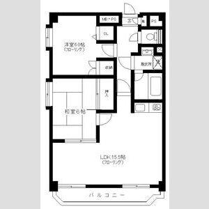 ベルビュー支倉(2LDK/8階)の間取り写真
