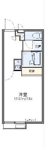 レオパレスアースリー生田(1K/2階)の間取り写真