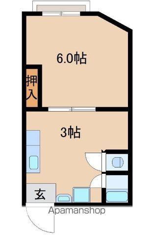 レジデンス・ルナ6(1K/2階)の間取り写真