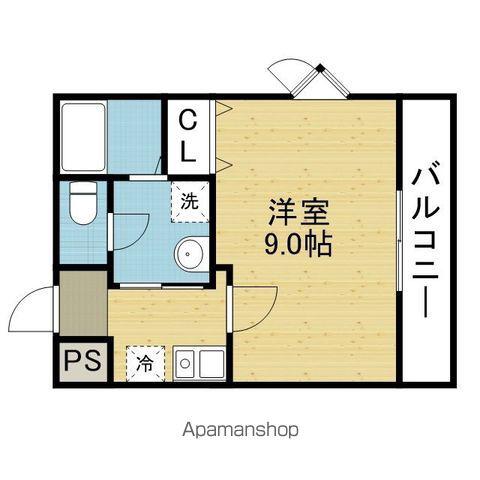 KS レジデンス巽西(1K/2階)の間取り写真