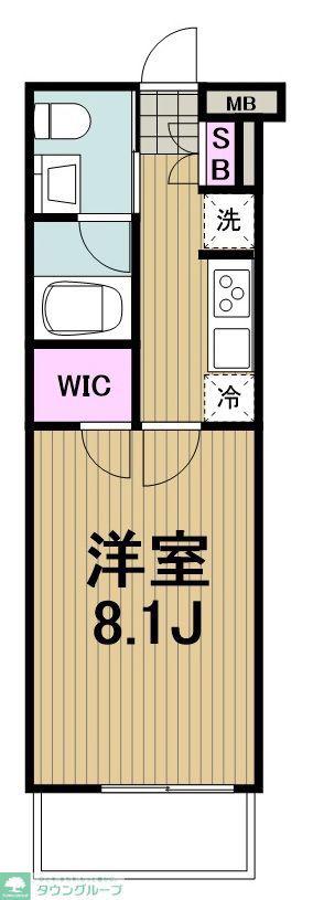 エステムコート元住吉(1K/5階)の間取り写真