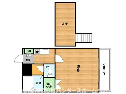 エステート明和I(1K/1階)の間取り写真