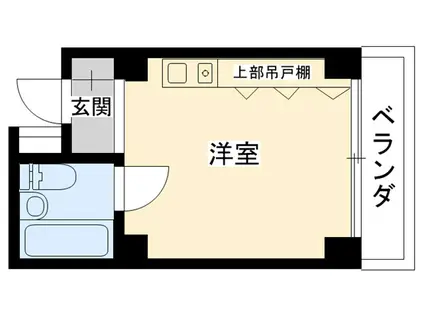 ベイサイド武庫川(ワンルーム/2階)の間取り写真