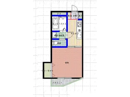 森塚第8マンション(1K/1階)の間取り写真