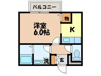 リンデンバーム(1K/1階)の間取り写真