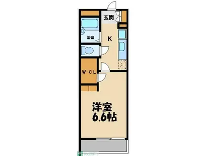 レオパレス新座サンハイツ(1K/4階)の間取り写真