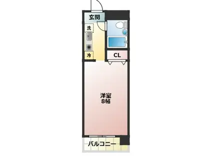 ファミール310(1K/5階)の間取り写真