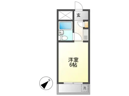 パルティーレ神宮南(ワンルーム/2階)の間取り写真