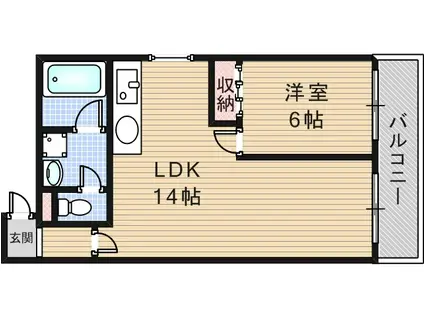 パ-ク・メゾン 一刻館(1LDK/2階)の間取り写真