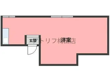 ロイヤル天神橋(ワンルーム/2階)の間取り写真