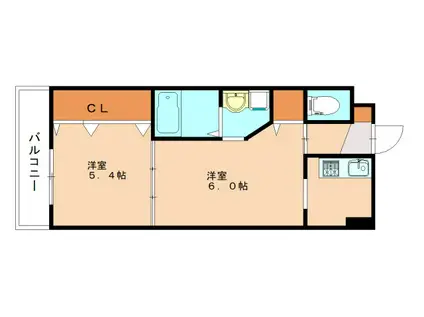 シグナス(2K/2階)の間取り写真