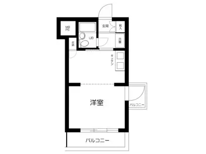 トップ明大前第三(1K/5階)の間取り写真