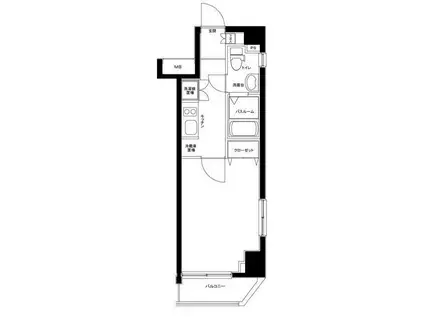 グランフォース亀戸(1K/4階)の間取り写真