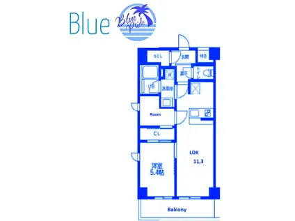 メルヴェーユ(2LDK/1階)の間取り写真