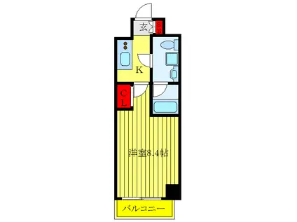 スプレスター王子(1K/5階)の間取り写真