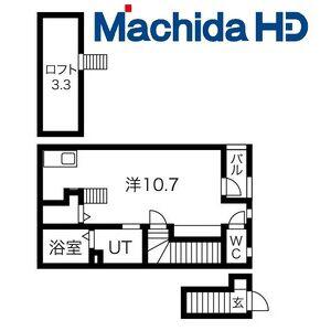 あんしん海岸通08-1034(ワンルーム/2階)の間取り写真