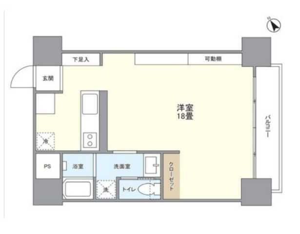 トーア早稲田マンション(ワンルーム/2階)の間取り写真