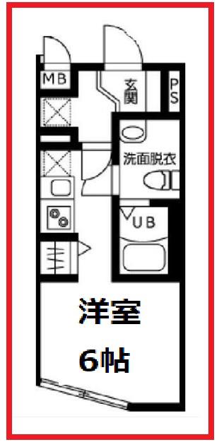 マチヤベース(ワンルーム/2階)の間取り写真