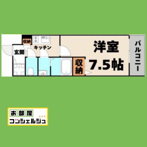 エスリード新栄マルス(1K/4階)の間取り写真
