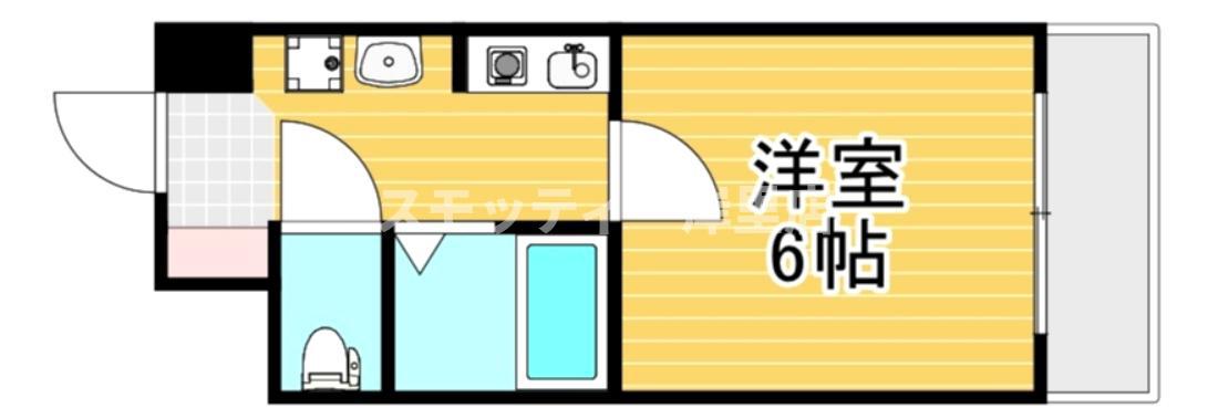 ミシェ―ル住之江(1K/4階)の間取り写真