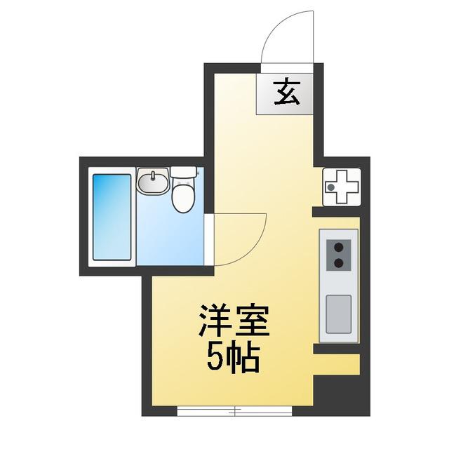 プリザントセキネ(ワンルーム/1階)の間取り写真