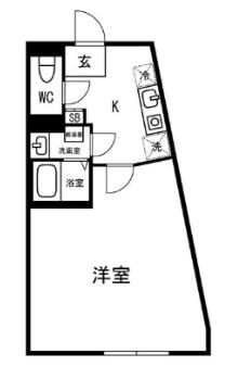 LOTSO三ノ輪(1K/5階)の間取り写真