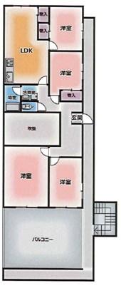 UC魚の棚(4LDK/4階)の間取り写真