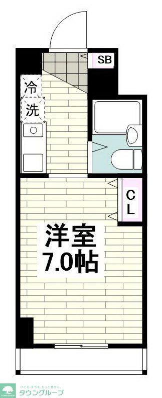 エストレージャ湘南(ワンルーム/3階)の間取り写真