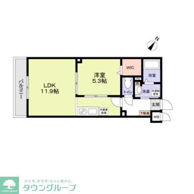 ミリアビタ大森台(1LDK/3階)の間取り写真