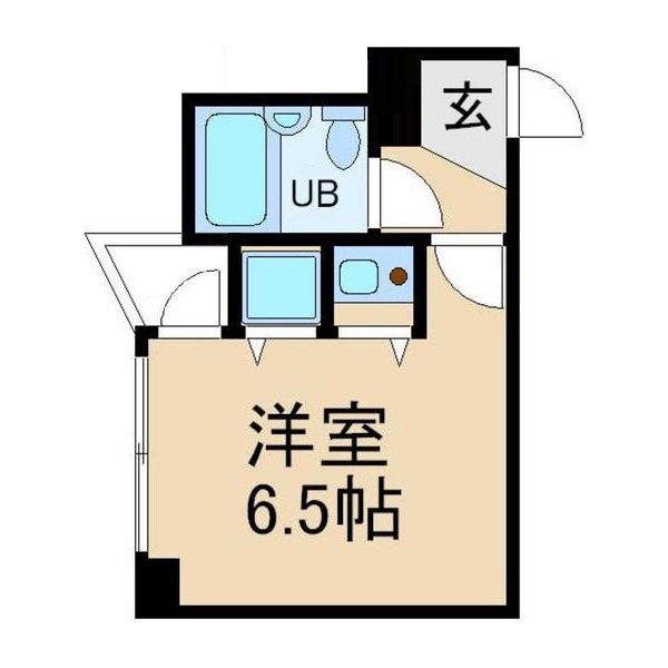 エグゼコート枚方公園(ワンルーム/3階)の間取り写真
